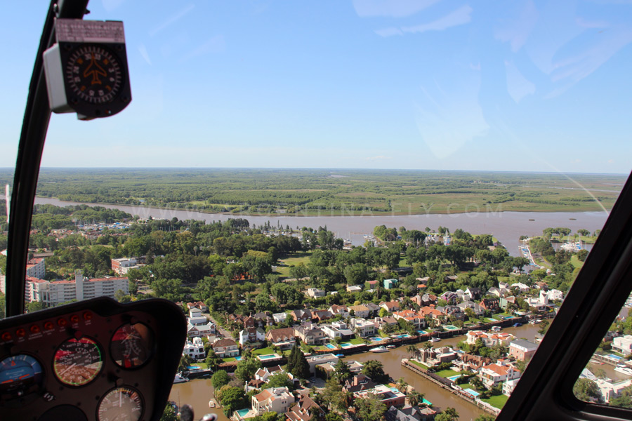 Helicopter baptism flight